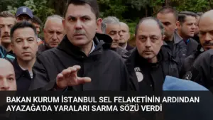 Bakan Kurum İstanbul Sel Felaketinin Ardından Ayazağa’da Yaraları Sarma Sözü Verdi