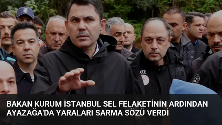 Bakan Kurum İstanbul Sel Felaketinin Ardından Ayazağa’da Yaraları Sarma Sözü Verdi