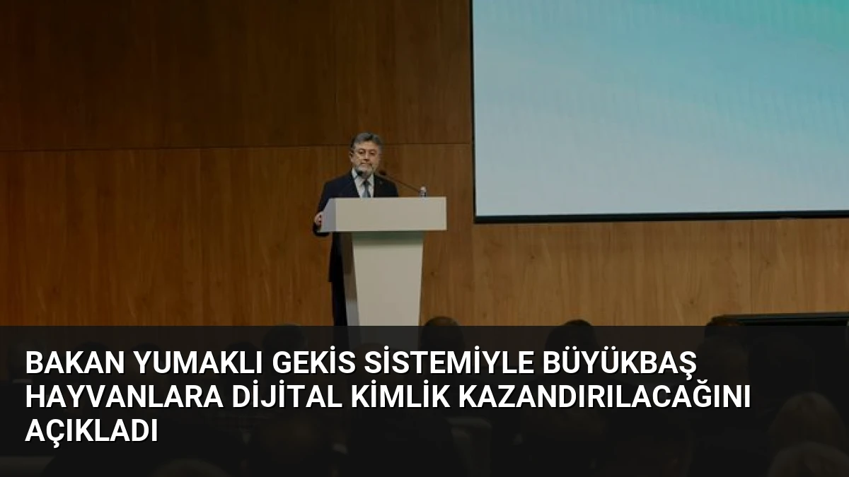 Bakan Yumaklı Gekis Sistemiyle Büyükbaş Hayvanlara Dijital Kimlik Kazandırılacağını Açıkladı