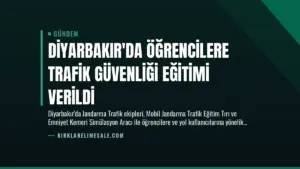 Diyarbakır’da Öğrencilere Trafik Güvenliği Eğitimi Verildi