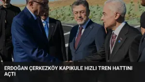 Erdoğan Çerkezköy Kapıkule Hızlı Tren Hattını Açtı