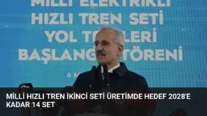 Milli Hızlı Tren İkinci Seti Üretimde Hedef 2028’e Kadar 14 Set